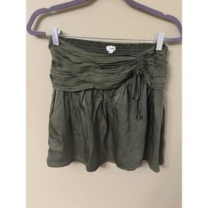 Aerie Strapless Tube Top Flowy Smocked Sz M Y2K 90s Bandeau